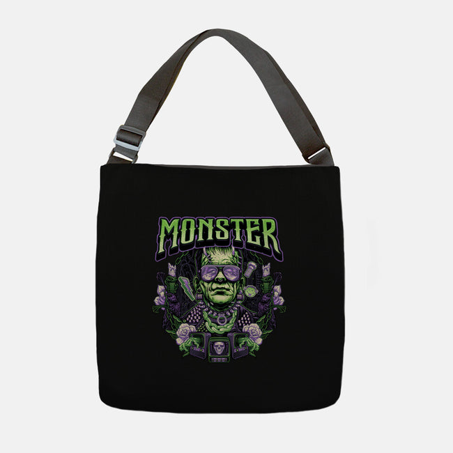 Punk Monster-None-Adjustable Tote-Bag-glitchygorilla