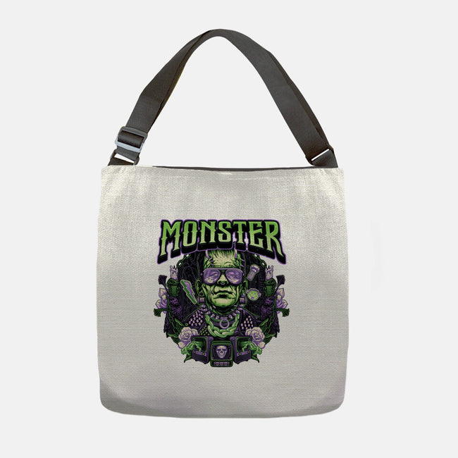 Punk Monster-None-Adjustable Tote-Bag-glitchygorilla