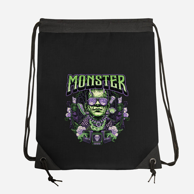 Punk Monster-None-Drawstring-Bag-glitchygorilla