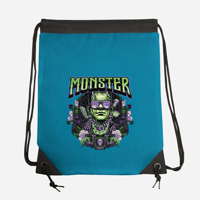 Punk Monster-None-Drawstring-Bag-glitchygorilla