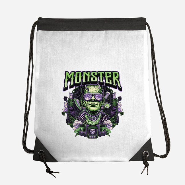 Punk Monster-None-Drawstring-Bag-glitchygorilla