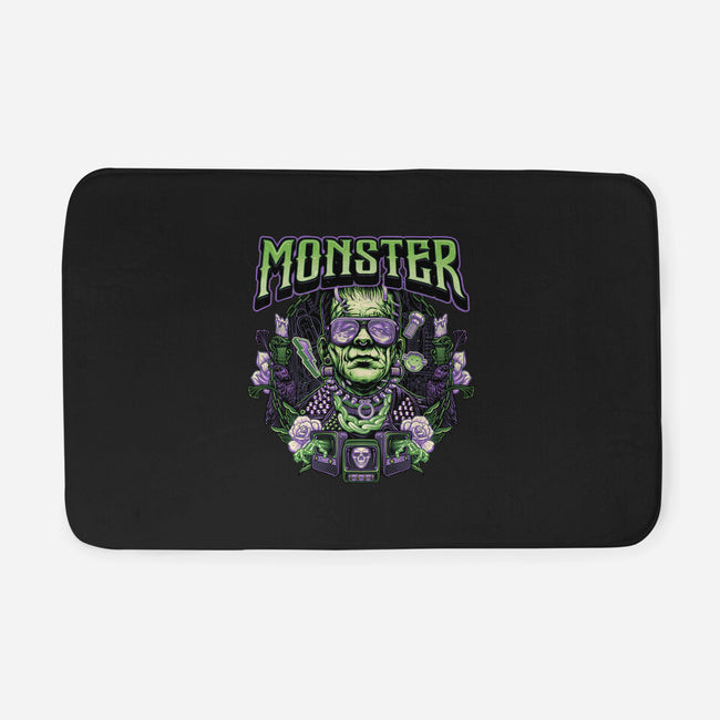 Punk Monster-None-Memory Foam-Bath Mat-glitchygorilla