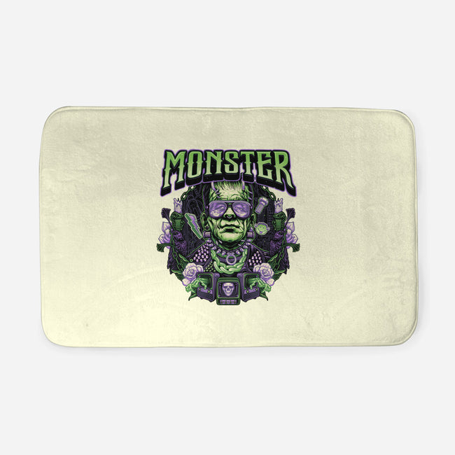 Punk Monster-None-Memory Foam-Bath Mat-glitchygorilla