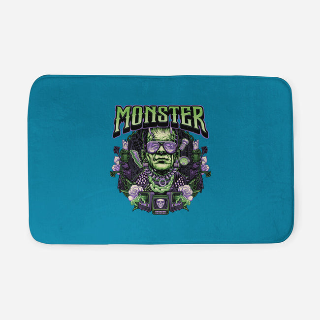 Punk Monster-None-Memory Foam-Bath Mat-glitchygorilla