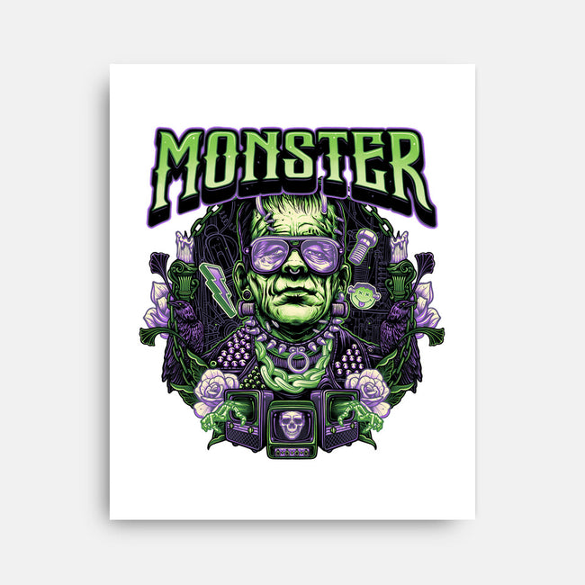 Punk Monster-None-Stretched-Canvas-glitchygorilla