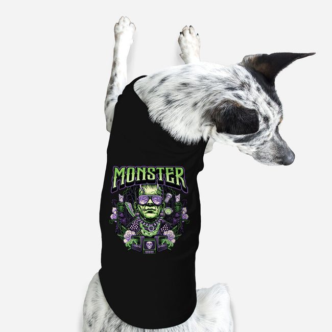 Punk Monster-Dog-Basic-Pet Tank-glitchygorilla