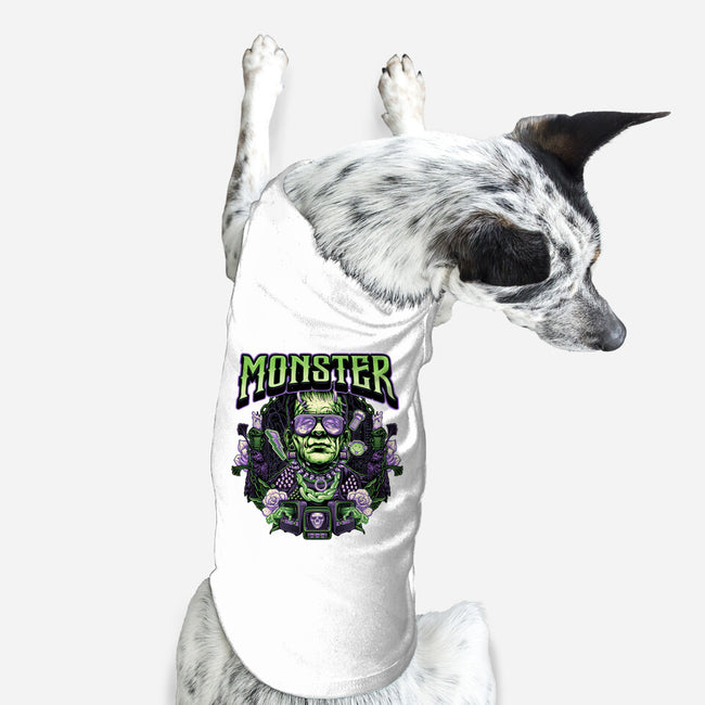 Punk Monster-Dog-Basic-Pet Tank-glitchygorilla