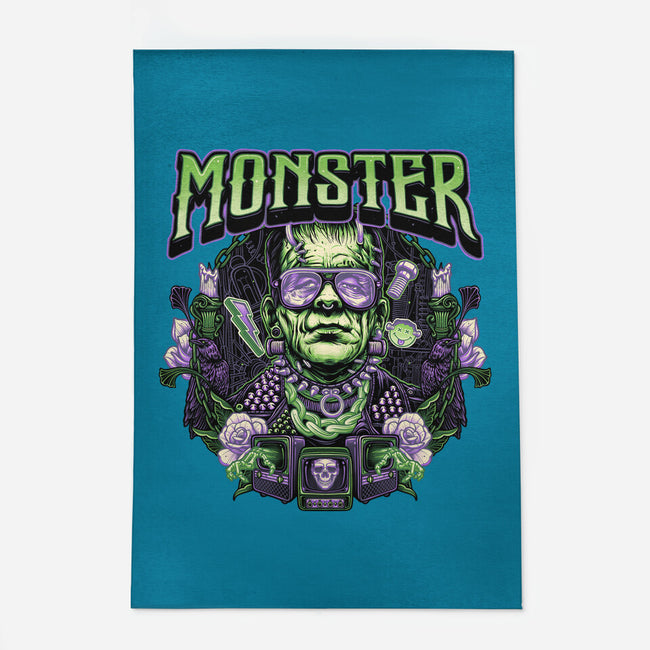 Punk Monster-None-Outdoor-Rug-glitchygorilla