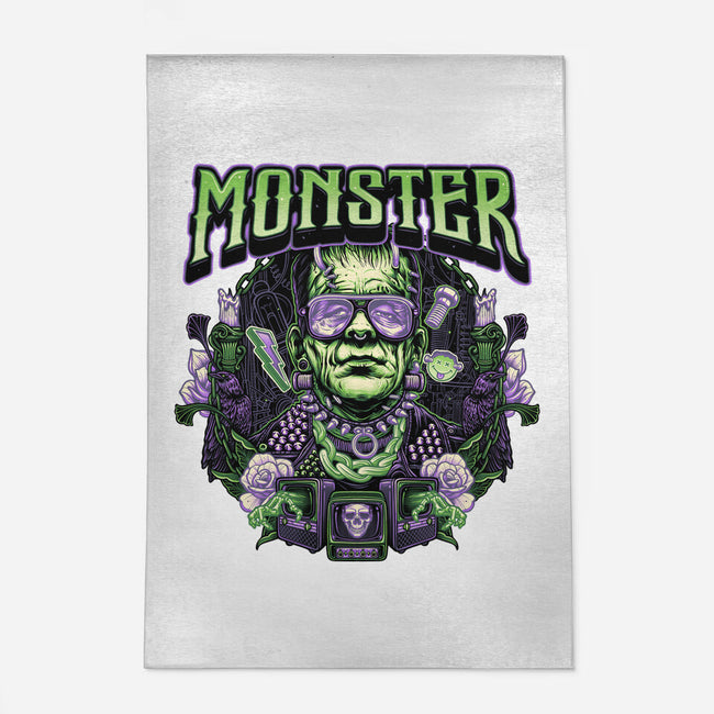 Punk Monster-None-Outdoor-Rug-glitchygorilla