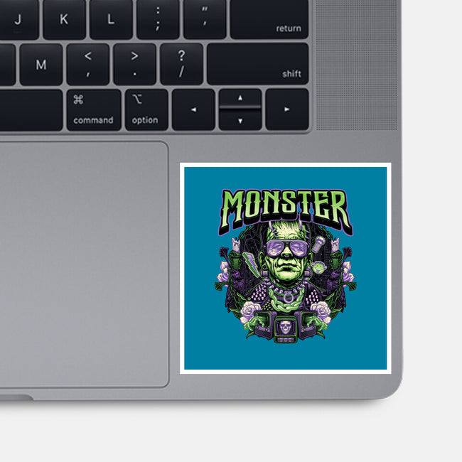 Punk Monster-None-Glossy-Sticker-glitchygorilla