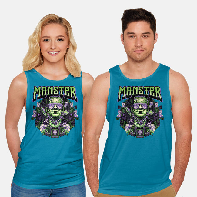 Punk Monster-Unisex-Basic-Tank-glitchygorilla