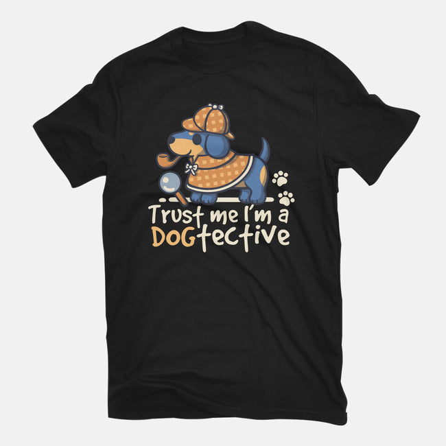 Dogtective Dachshund-Unisex-Basic-Tee-NemiMakeit