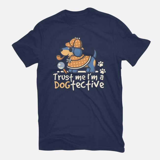 Dogtective Dachshund-Unisex-Basic-Tee-NemiMakeit