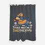 Dogtective Dachshund-None-Polyester-Shower Curtain-NemiMakeit