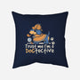 Dogtective Dachshund-None-Non-Removable Cover w Insert-Throw Pillow-NemiMakeit