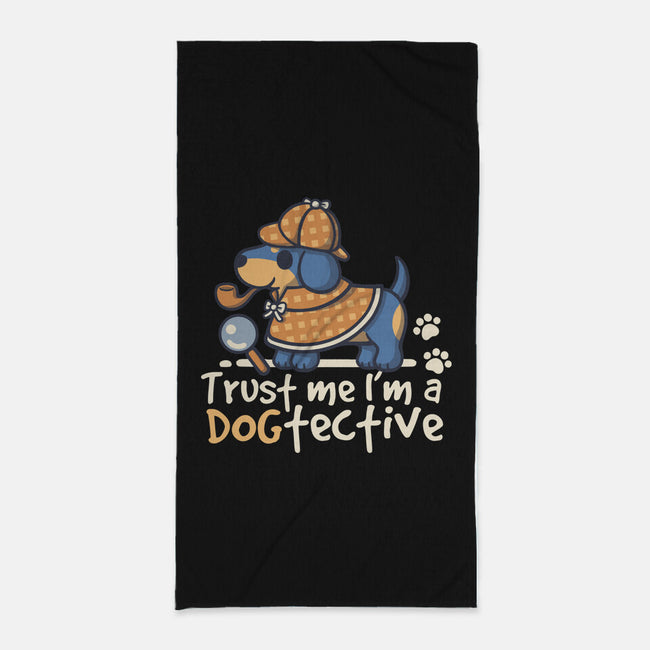 Dogtective Dachshund-None-Beach-Towel-NemiMakeit