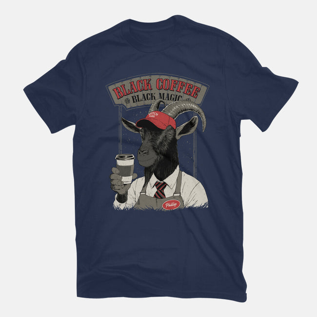 Black Coffee Barista-Mens-Heavyweight-Tee-Hafaell