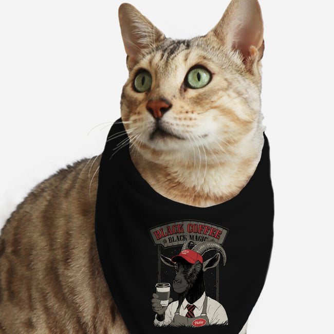 Black Coffee Barista-Cat-Bandana-Pet Collar-Hafaell