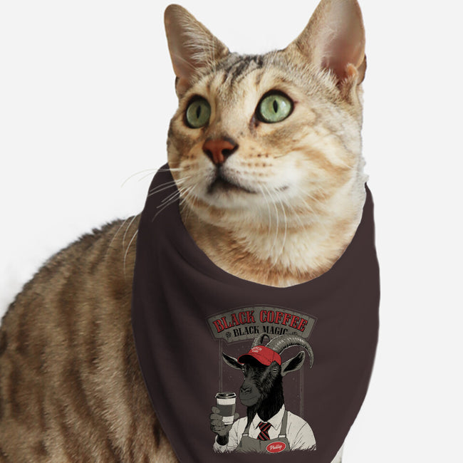 Black Coffee Barista-Cat-Bandana-Pet Collar-Hafaell