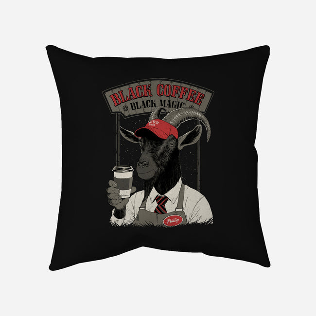 Black Coffee Barista-None-Removable Cover-Throw Pillow-Hafaell