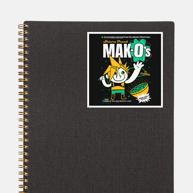 Mak-O's Cereal-None-Glossy-Sticker-Aarons Art Room