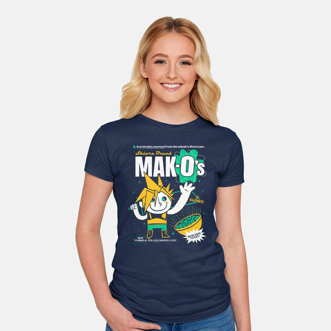 Mak-O's Cereal-Womens-Fitted-Tee-Aarons Art Room