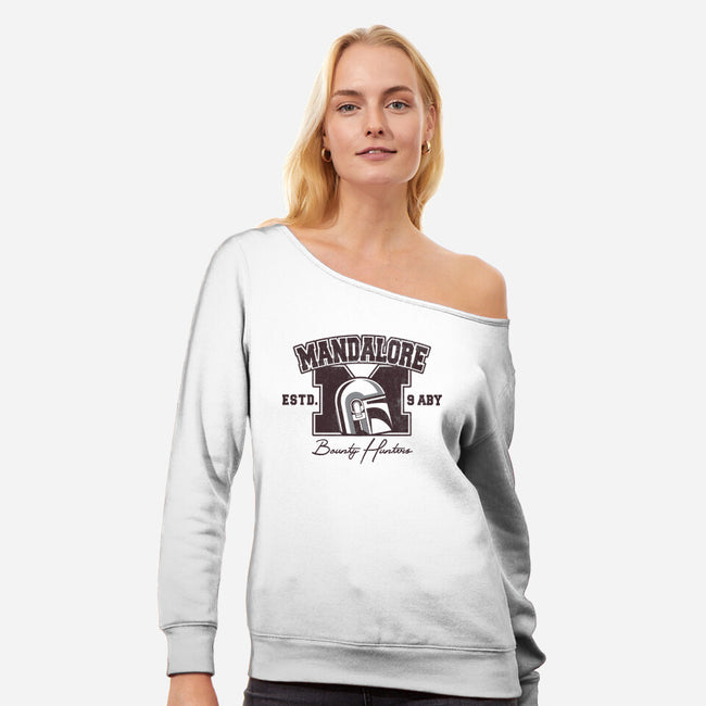 Bounty College-Womens-Off Shoulder-Sweatshirt-retrodivision