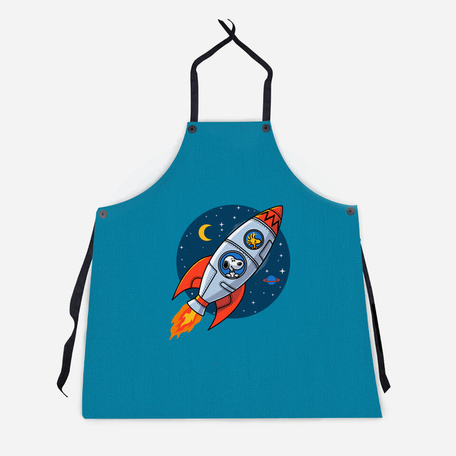 Space Beagle-Unisex-Kitchen-Apron-erion_designs