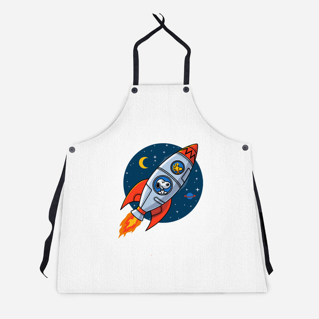 Space Beagle-Unisex-Kitchen-Apron-erion_designs