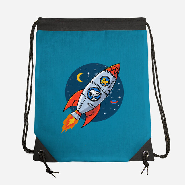 Space Beagle-None-Drawstring-Bag-erion_designs