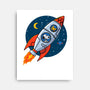 Space Beagle-None-Stretched-Canvas-erion_designs