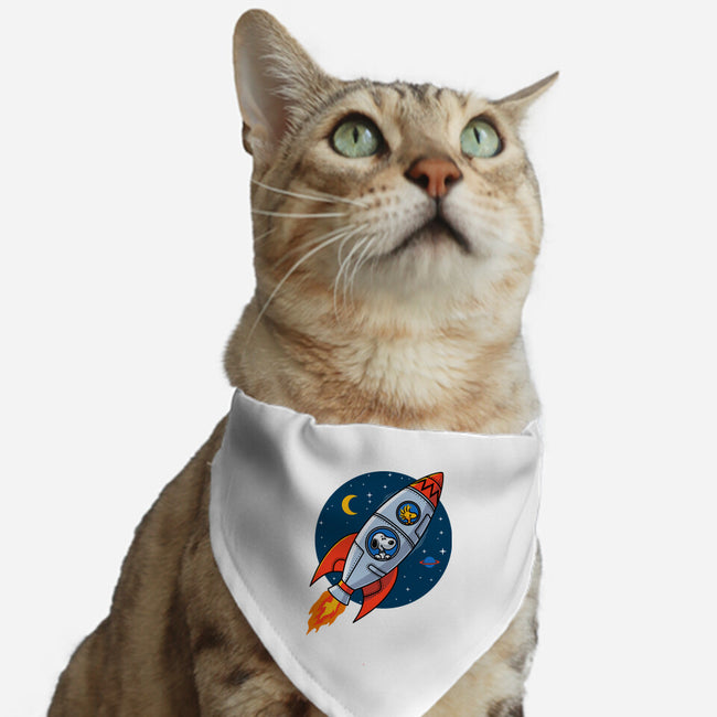 Space Beagle-Cat-Adjustable-Pet Collar-erion_designs