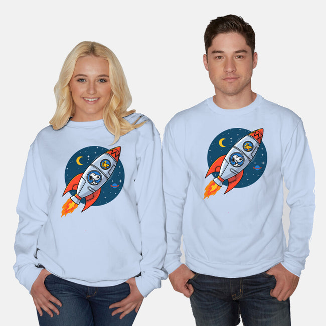 Space Beagle-Unisex-Crew Neck-Sweatshirt-erion_designs