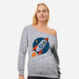 Space Beagle-Womens-Off Shoulder-Sweatshirt-erion_designs