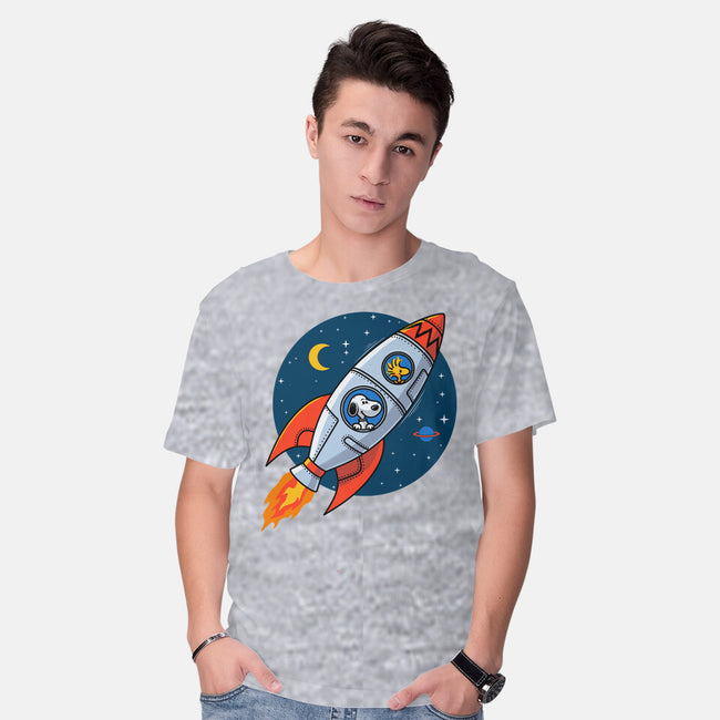 Space Beagle-Mens-Basic-Tee-erion_designs