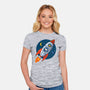 Space Beagle-Womens-Fitted-Tee-erion_designs