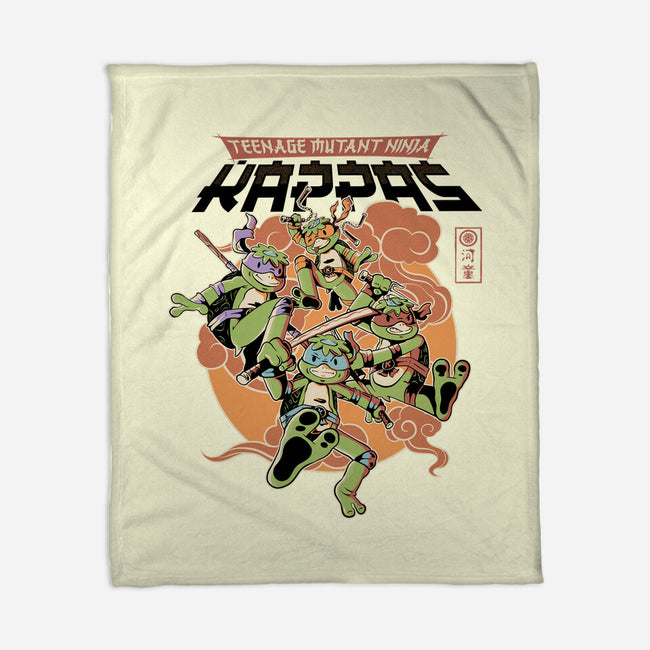 Ninja Kappas-None-Fleece-Blanket-demonigote