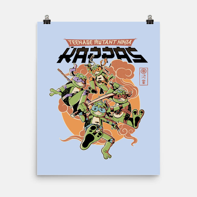 Ninja Kappas-None-Matte-Poster-demonigote