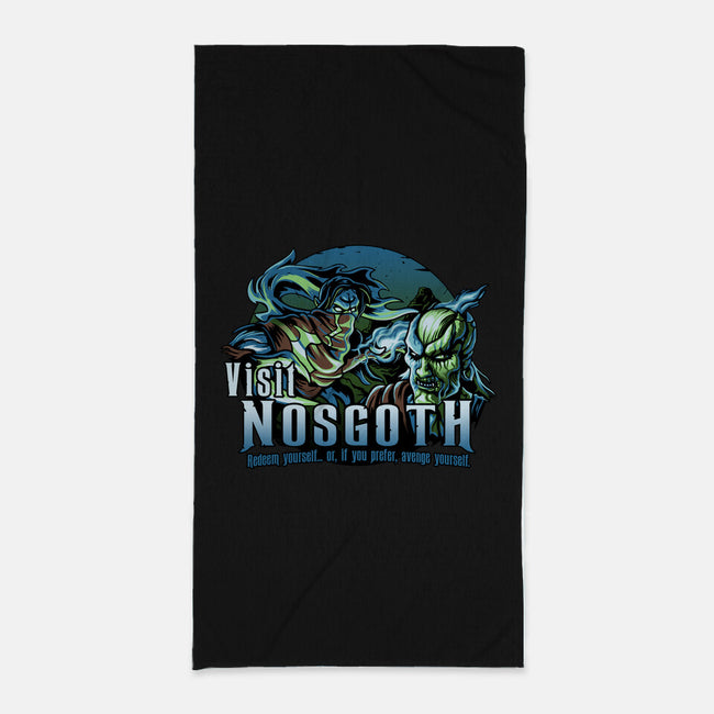 Visit Nosgoth-None-Beach-Towel-daobiwan