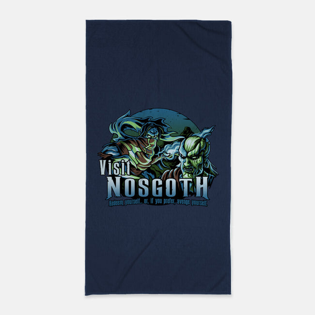 Visit Nosgoth-None-Beach-Towel-daobiwan