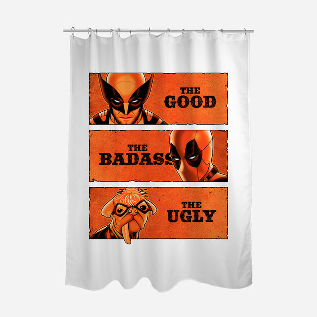 The Good The Badass The Ugly-None-Polyester-Shower Curtain-patrickgp