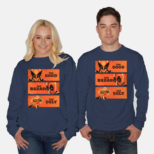 The Good The Badass The Ugly-Unisex-Crew Neck-Sweatshirt-patrickgp