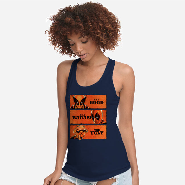 The Good The Badass The Ugly-Womens-Racerback-Tank-patrickgp