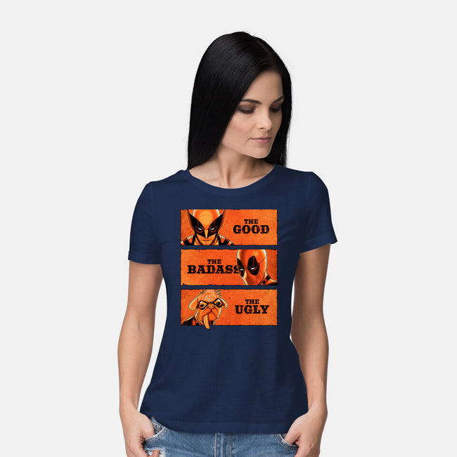 The Good The Badass The Ugly-Womens-Basic-Tee-patrickgp