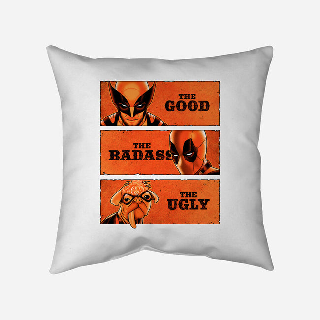 The Good The Badass The Ugly-None-Non-Removable Cover w Insert-Throw Pillow-patrickgp