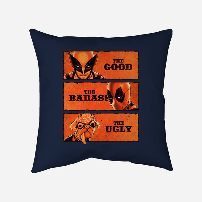 The Good The Badass The Ugly-None-Removable Cover w Insert-Throw Pillow-patrickgp