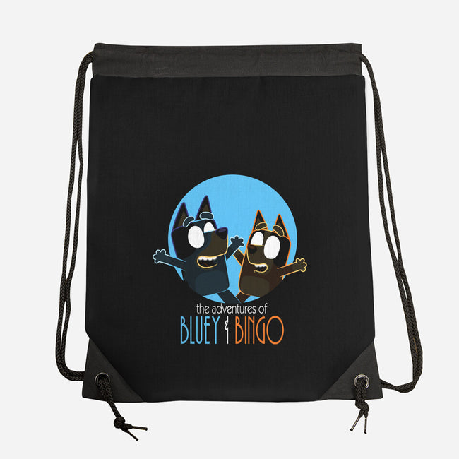 The Adventures Of Bluey And Bingo-None-Drawstring-Bag-jasesa