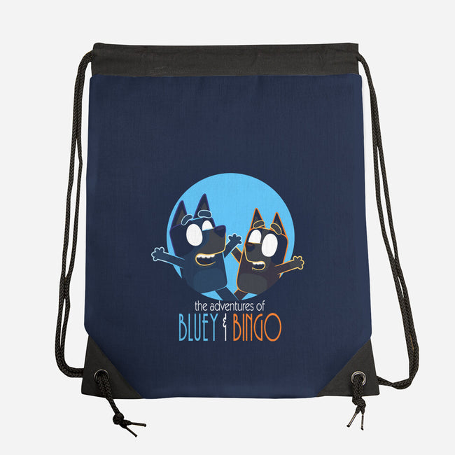 The Adventures Of Bluey And Bingo-None-Drawstring-Bag-jasesa