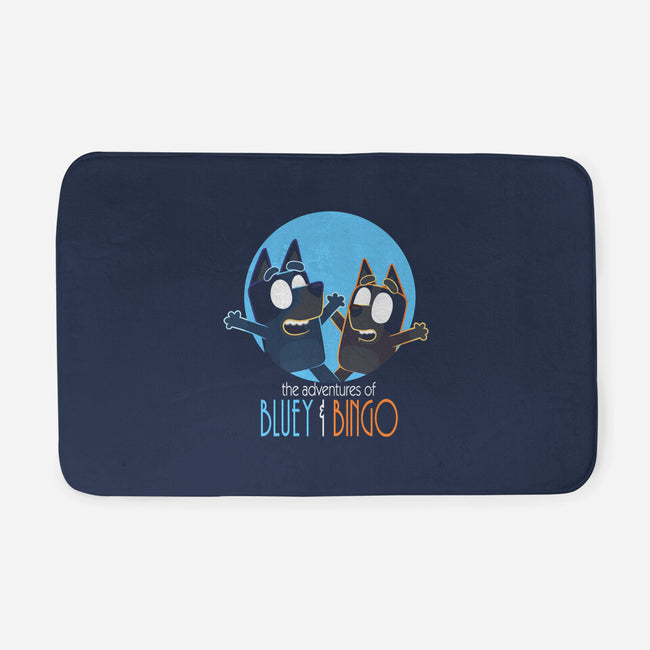 The Adventures Of Bluey And Bingo-None-Memory Foam-Bath Mat-jasesa