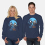 The Adventures Of Bluey And Bingo-Unisex-Crew Neck-Sweatshirt-jasesa